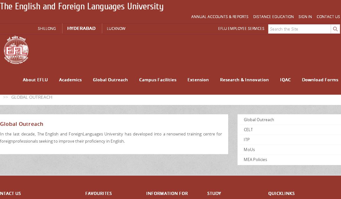印度某外国语大学 EFL University