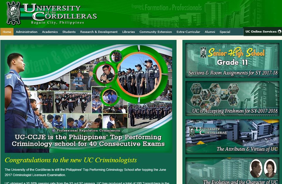凯迪雷拉大学（University of the Cordilleras，简称UC）