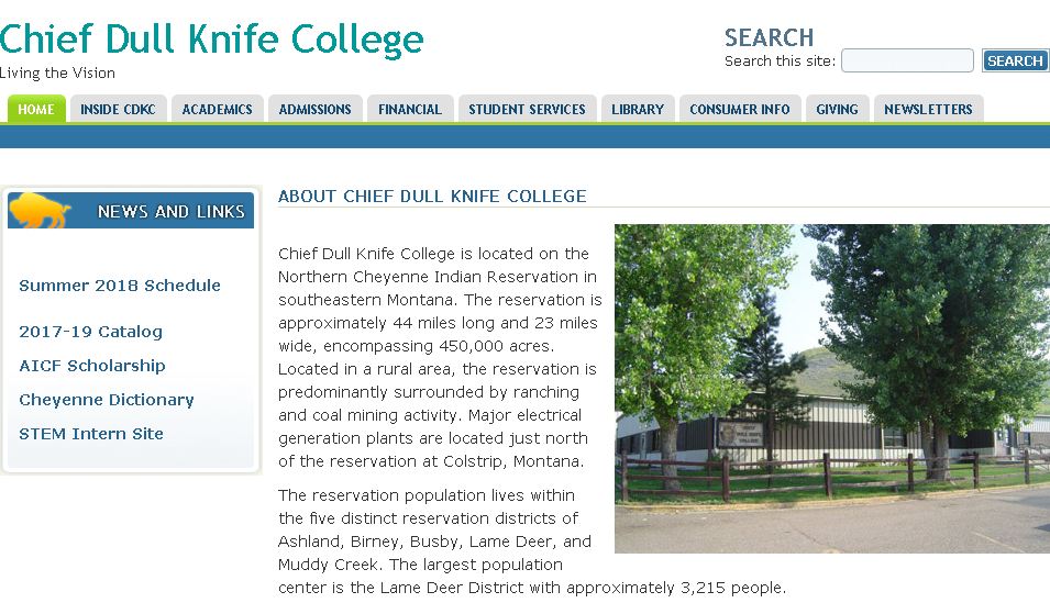 沉闷刀纪念学院 Chief Dull Knife Memorial College