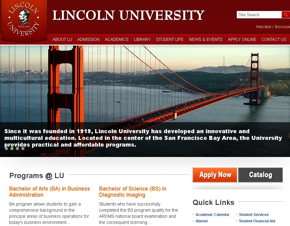 林肯大学奥克兰分校Lincoln University Oakland