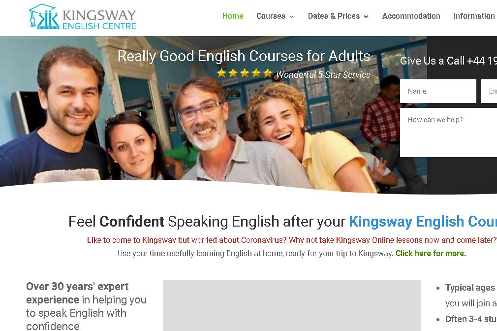 金斯某职业英语中心Kingsway English Centre for Professionals