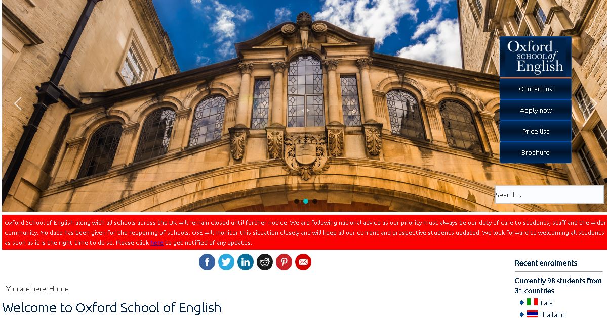 牛津英语学校Oxford School of English